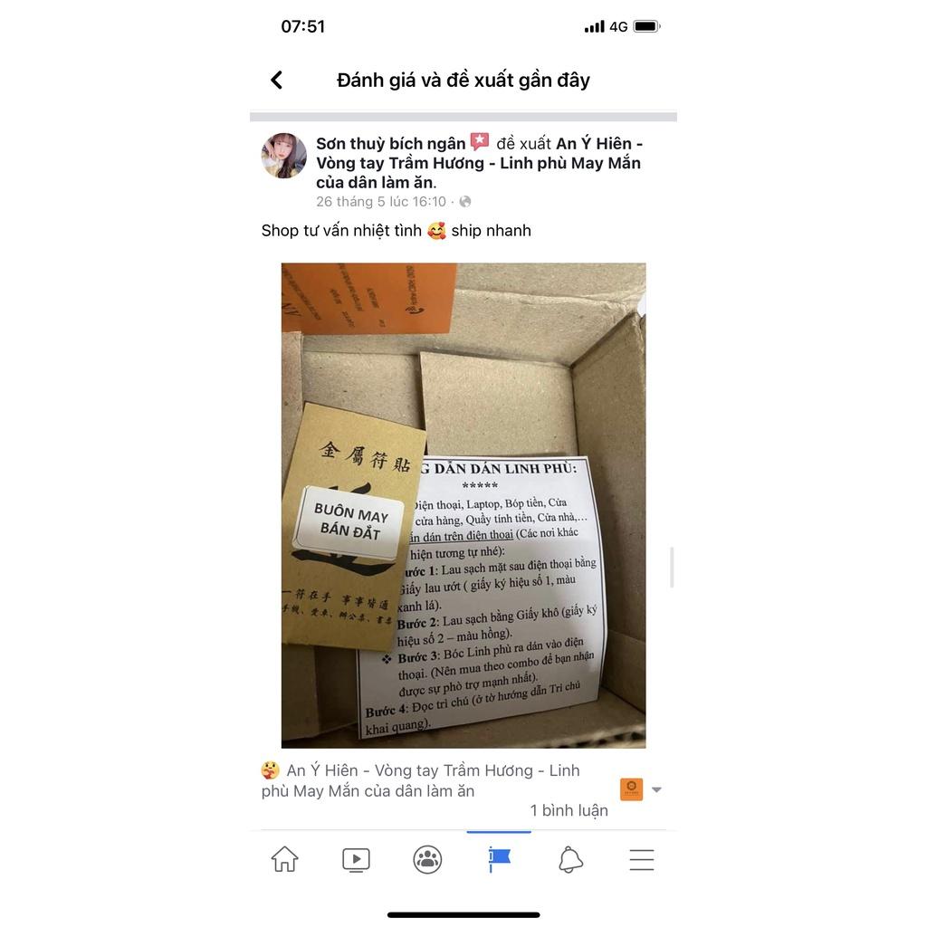 Lá dán Trừ T.À hộ thân Bình an
