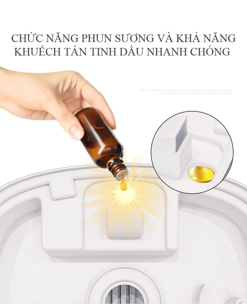 Máy Phun Sương Tạo Độ Ẩm Thông Minh, Máy Khuếch Tán Tinh Dầu Cao Cấp CTFAST CHIGO-512, Giữ Ẩm Da, Tạo Độ Ẩm Phù Hợp Với 3 Chế Độ,Tự Động Ngắt Khi Đủ Độ Ẩm, Báo Động Thiếu Nước Dung Tích Lớn 4L, Màn Hình Hiển Thị HD Sang Trọng - Hàng Chính Hãng