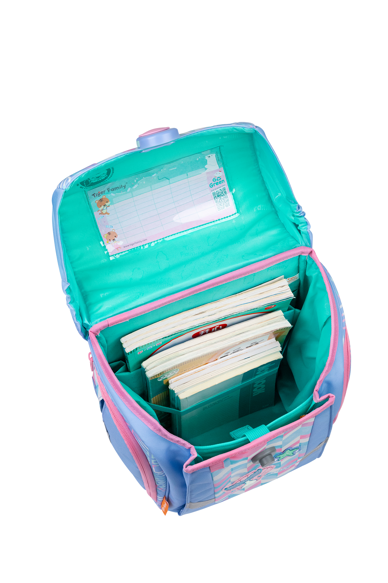 Cặp Chống Gù Infinity Schoolbag - Pastel Ocean - Go Green - Tiger Family TGFY-002A