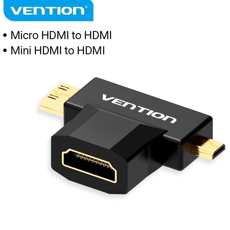 Đầu chuyển đổi Micro, Mini HDMI sang HDMI Vention - Hàng chính hãng