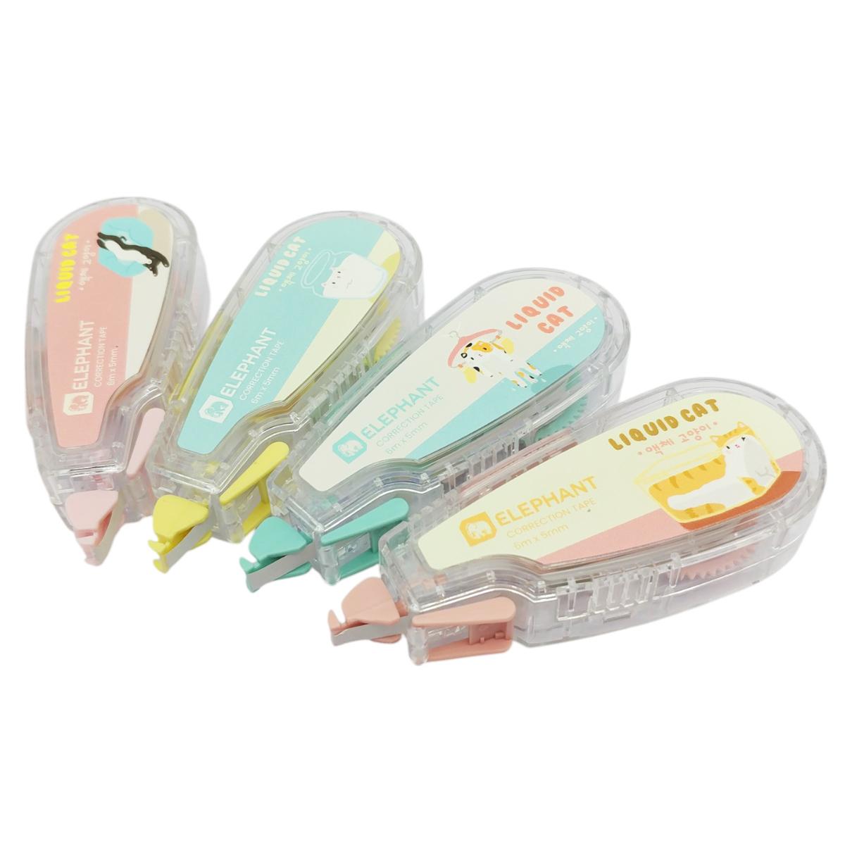 Xóa Kéo Liquid Cat - 6mm x 5m - Elephant (Mẫu Màu Giao Ngẫu Nhiên)