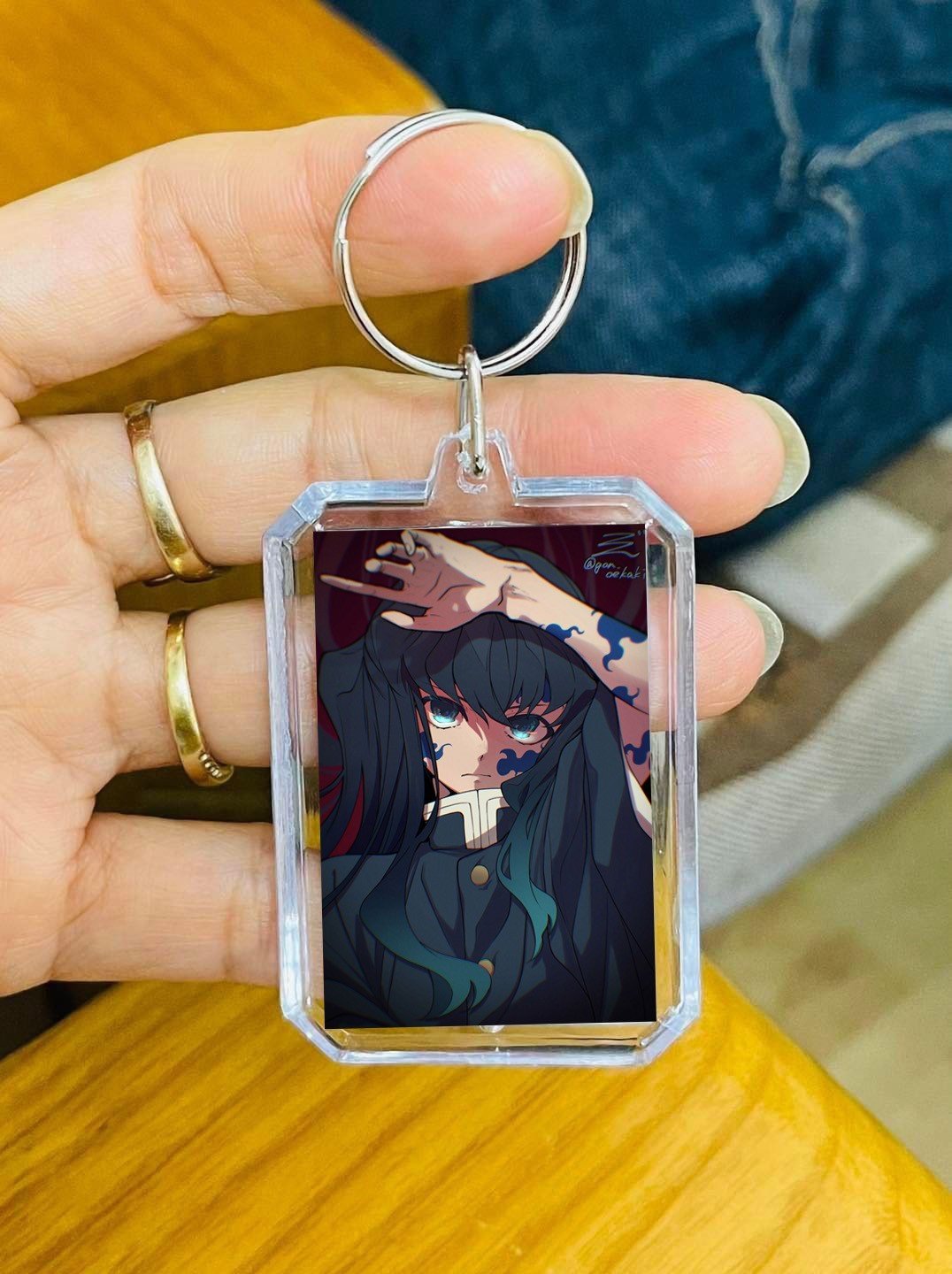 ￼Móc khoá Tokitou muichirou kimetsu no yaiba / móc  khoá hình Tokitou muichirou
