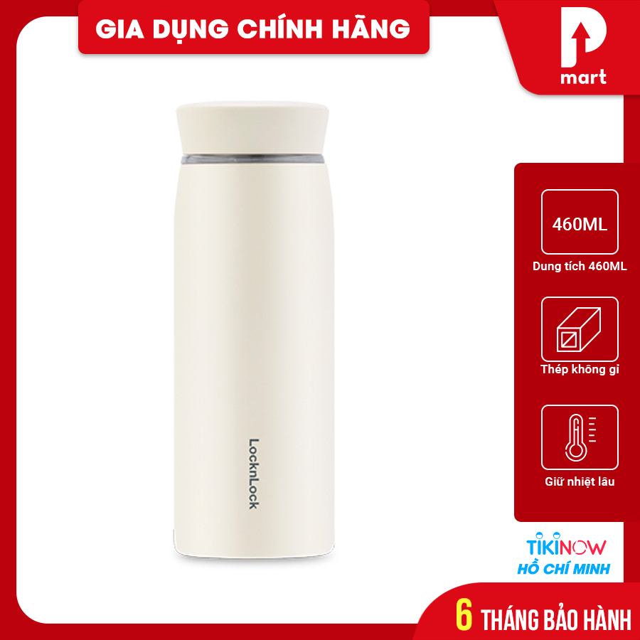 Bình giữ nhiệt LocknLock Feather Light Ring LHC4244PIK 460ml - Màu
