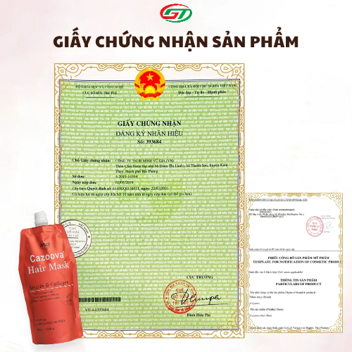 Kem Ủ Tóc Cazoova Hair Mask 500ml - Bổ Sung Collagen, Phục Hồi Tóc Khô Xơ, Giúp Tóc Mềm Mượt