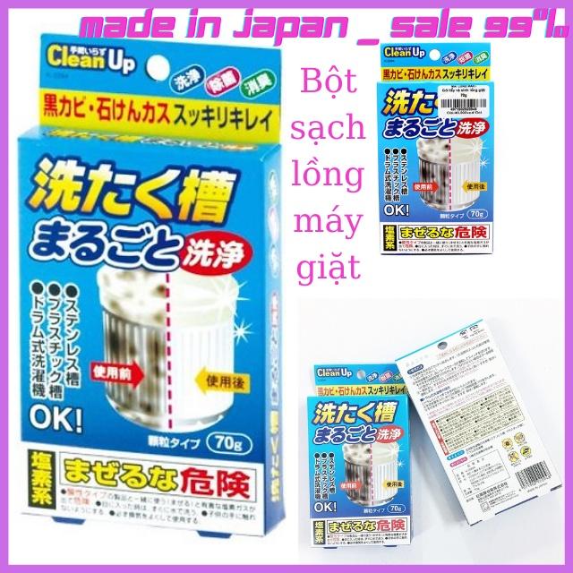 Bột Làm Sạch Lồng Máy Giặt (70g) - Hàng Nội Địa Nhật, Chất Tẩy Rửa Vệ Sinh Máy Giặt, Sạch Bong Sáng Bóng