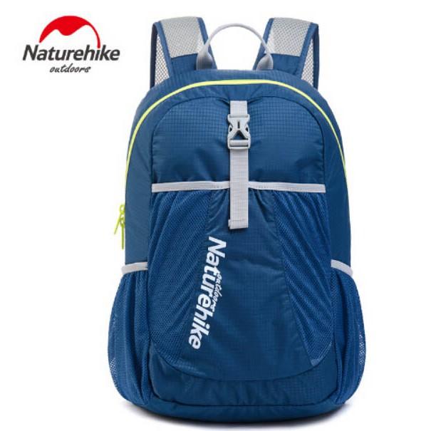 Balo Gấp Gọn Du Lịch Dã Ngoại Đi Chơi Đi Học NatureHike NH15A119-B dung tích lớn 22L SIÊU NHẸ 200g