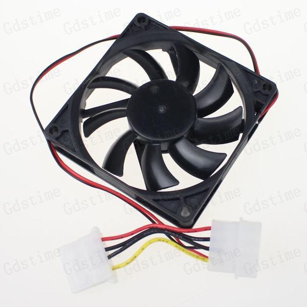 1 Pcs Gdstime 1 Wires 4pin 8011 11V DC 80mm x 11mm Computer Case Cooling Fan 80x80x11mm 8cm
