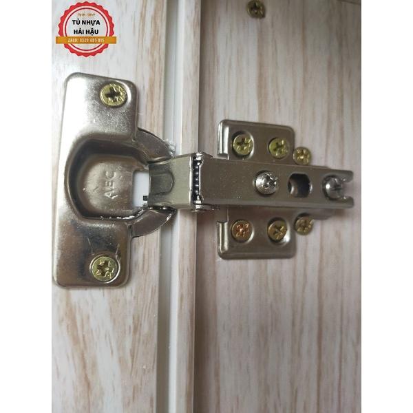 Tủ nhựa 4 cánh màu gỗ xoan - Tủ nhựa Hải Hậu - Chỉ giao tại Hải Hậu