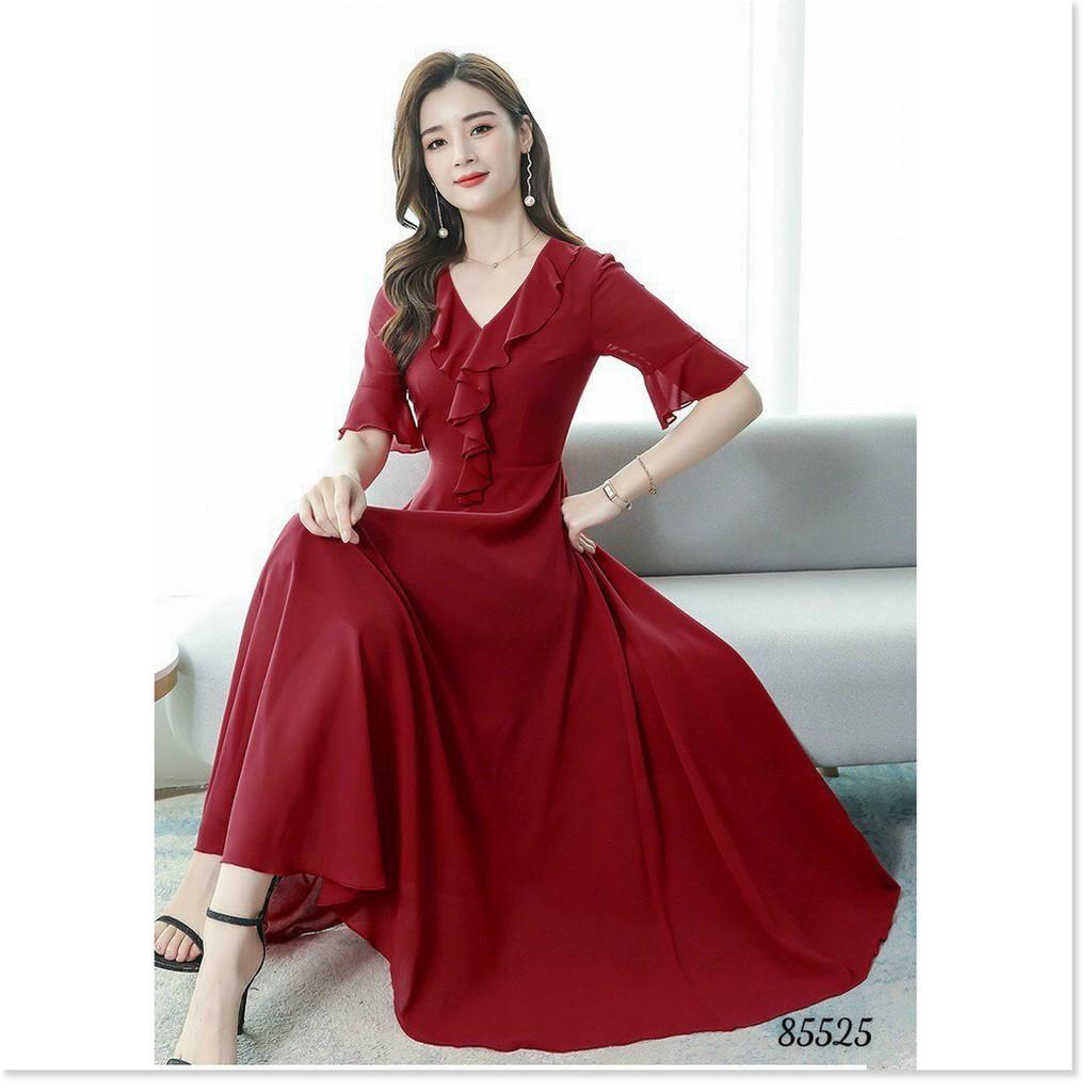 ĐẦM VOAN Ý NỮ SIÊU SANG TÔN DÁNG