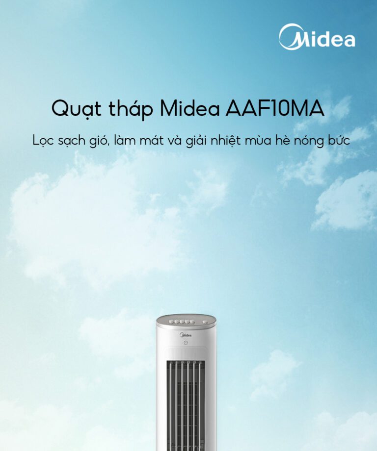 Quạt tháp hơi nước tạo độ ẩm chính hãng Xiaomi Midea- Hàng nhập khẩu