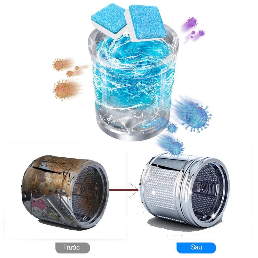 Viên Tẩy Vệ Sinh Lồng Máy Giặt - Diệt Khuẩn - Tẩy Cặn Bẩn Máy Giặt
