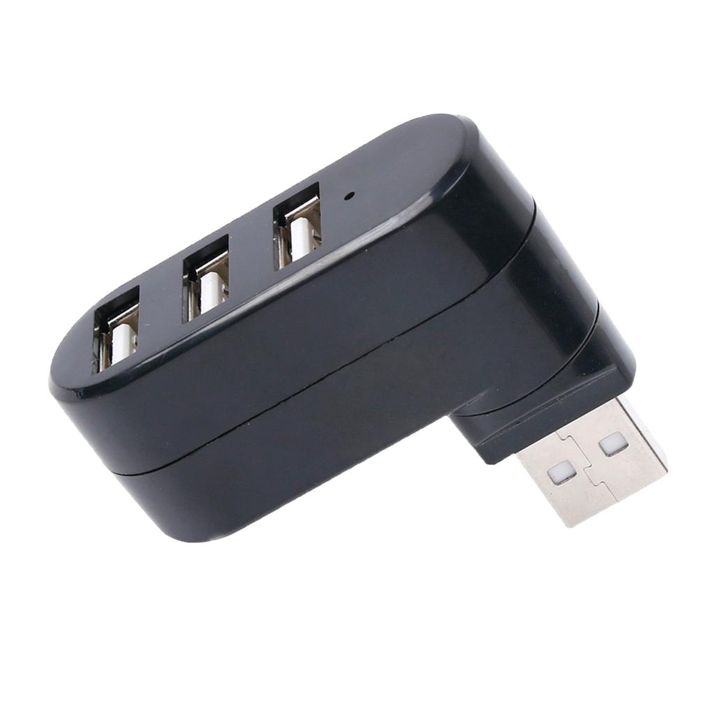 1 to 3 Port USB Splitter Adapter High  ​​Data Transfer Converter, Black