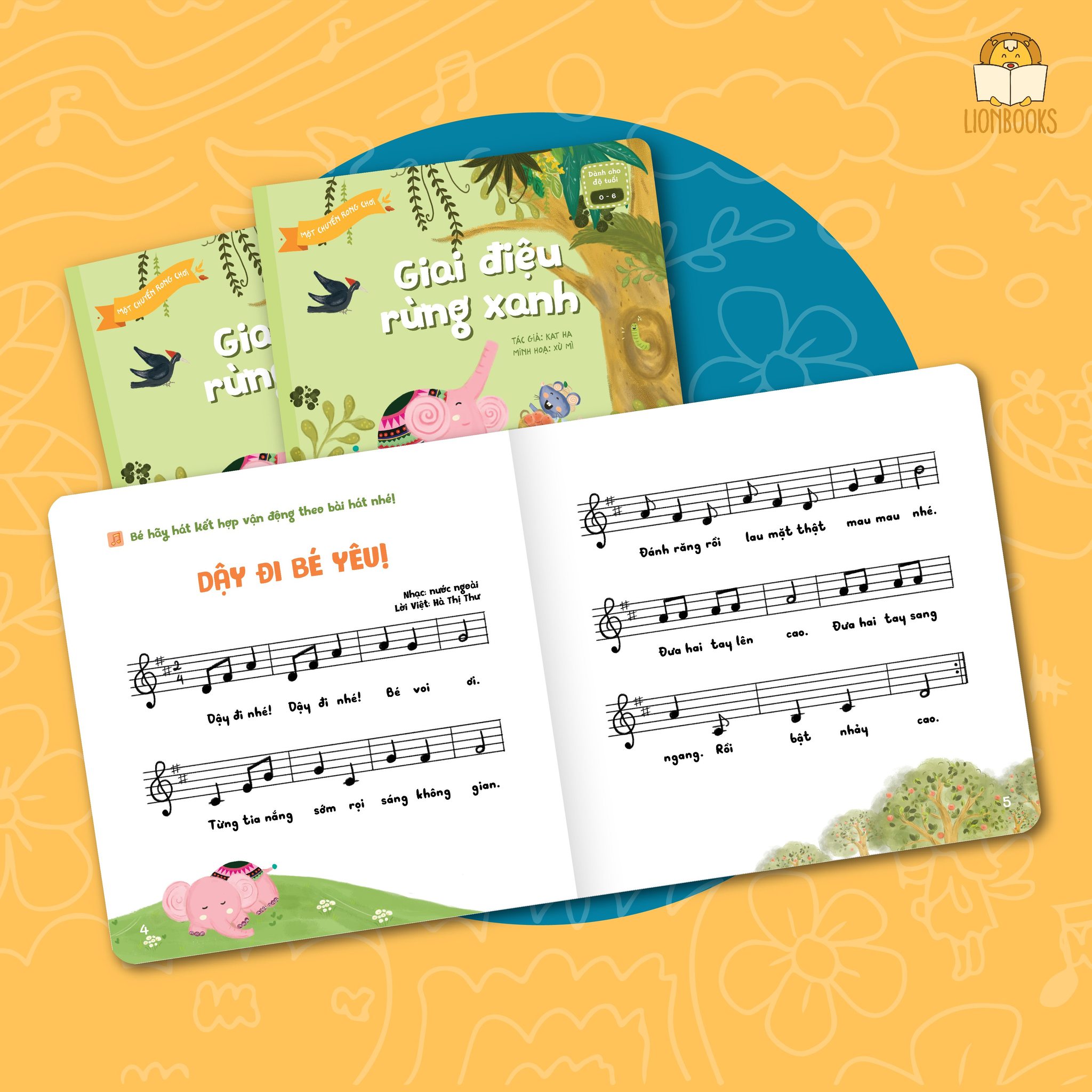 Combo Sách Kể Chuyện Âm Nhạc - Bộ "MỘT CHUYẾN RONG CHƠI" - Sách Thơ & Âm Nhạc Cho Bé Mầm Non 0-3 4-5-6 Tuổi