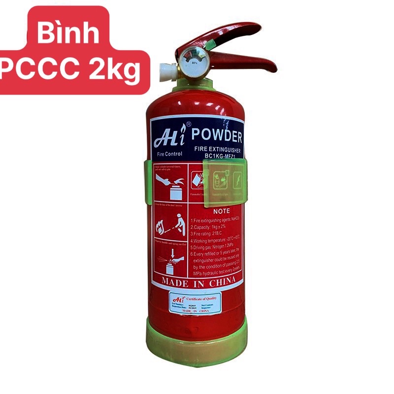 Bình Chữa Cháy 2kg MFZ1 Có Kiểm Định Cho Căn Hộ, Cửa hàng, Showroom