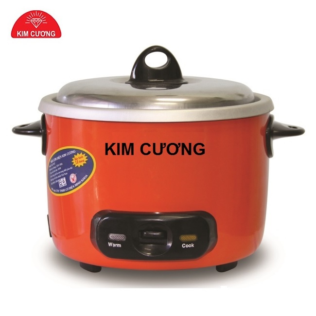 Nồi cơm điện nắp rời 0.8 lít Kim Cương KC-0.8R - Hàng chính hãng