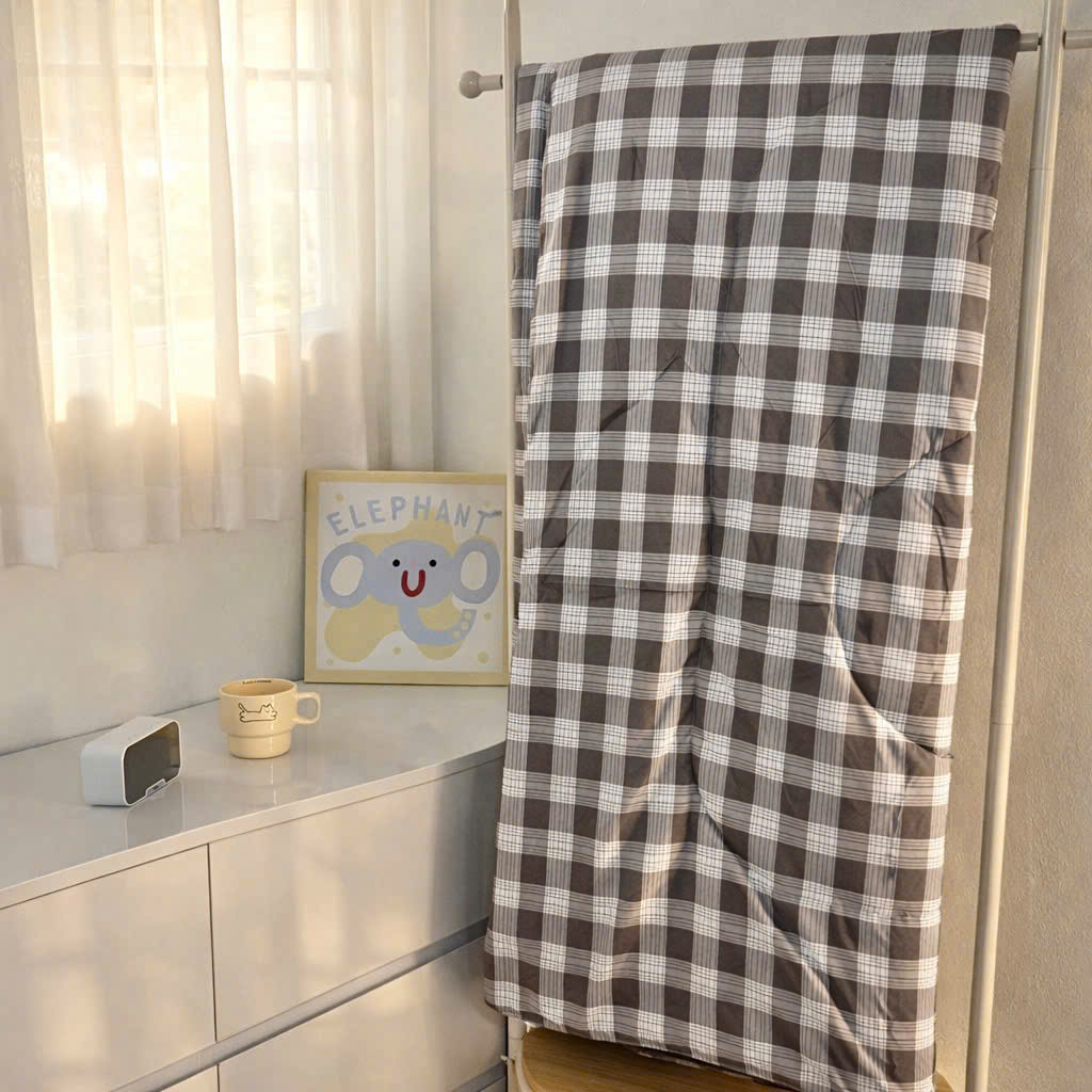 Chăn Mùa Hè Caro Gingham Hàn Quốc 200x230cm – Chăn Mỏng Mềm Mịn Thoáng Mát Decor Phòng Ngủ - HÀNG CHÍNH HÃNG MINIIN