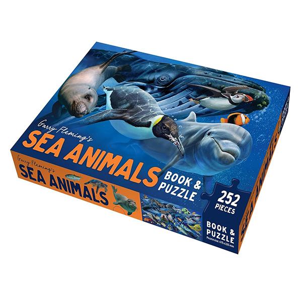 Garry Fleming's Sea Animals - Book &amp; Jigsaw Vol. 2