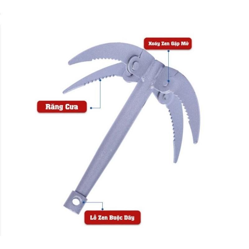 Móc 4 Cạnh Dọn Lục Bình, Chà, Cỏ Cây tạo bãi câu cá - Móc dọn lục bình