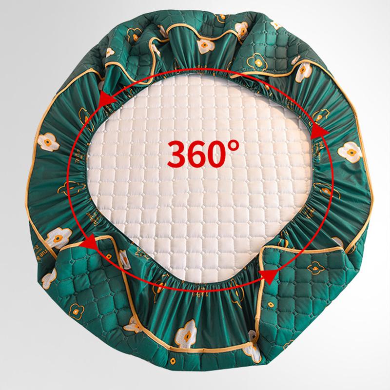 Bông Trang Bị Tấm Với Thun Tất Cả-Đã Bao Gồm Drap Giường Mài Mền Chần Gòn Giường Bọc Nệm Chống Thấm Không Vỏ Gối