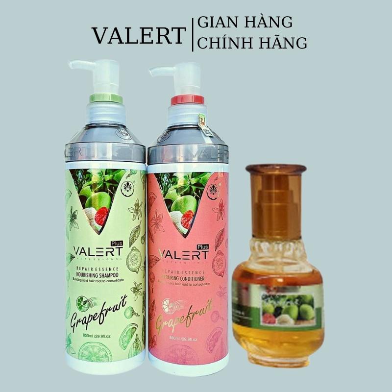 Dầu gội xả bưởi chống rụng kích thích mọc tóc VALERT GRAPEFRUIT 850ml tặng dầu dưỡng 60ml