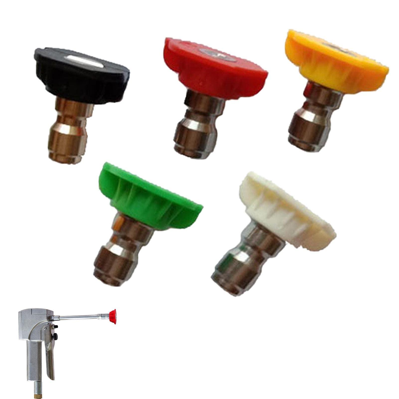 Đầu Vòi Máy Rửa Áp Lực, Mẹo Máy Rửa Áp Lực - Dụng Cụ Xoay Vòi Phun, Máy Phun Áp Lực Xoay Vòi Phun Với 5 Đầu Vòi Phun, 3600 PSI