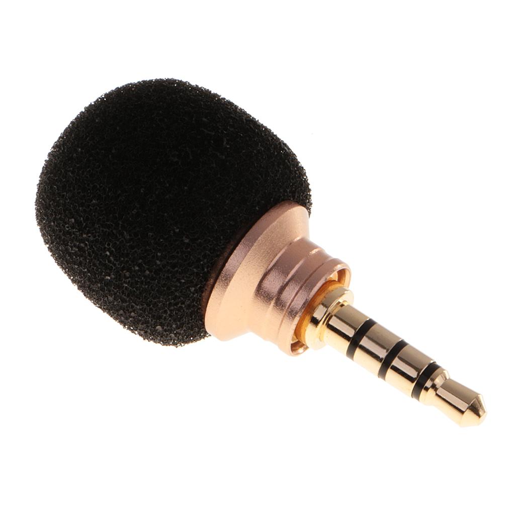 2 Pcs Mini Portable 3.5mm Straight Plug Mic Microphone for Recorder Phone