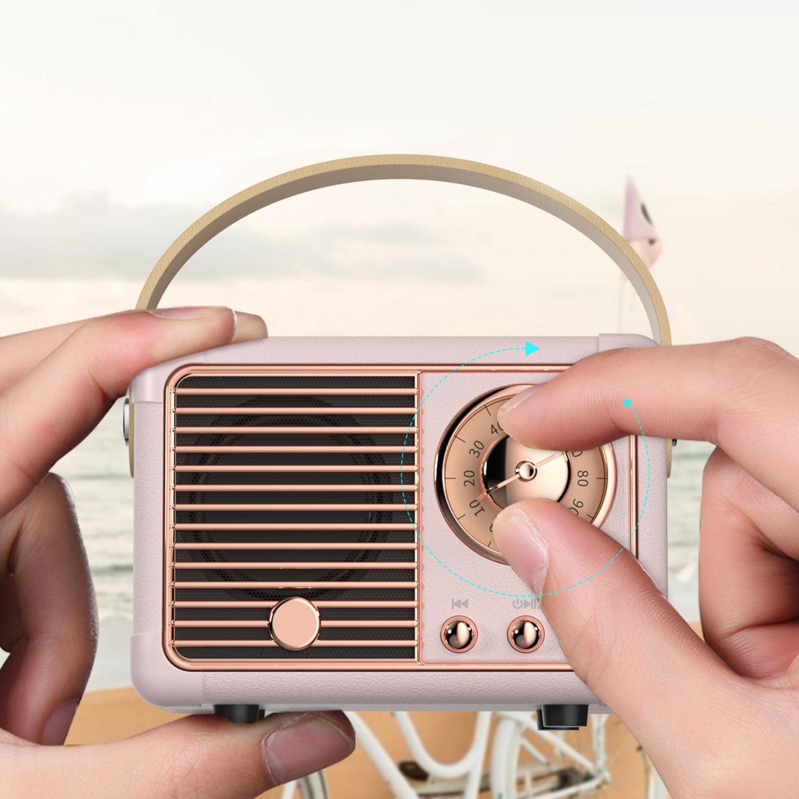 2 Pieces Classic Bluetooth Speaker Support TF Card AUX Bedrooms Office Party