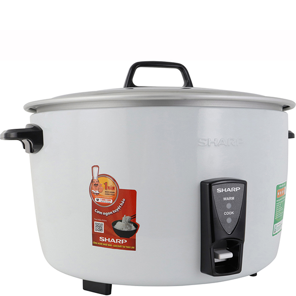 Nồi Cơm Điện Nắp Rời Sharp KSH-D55V (5 Lít)/KSH-D77V (7 Lít) - Trắng - Hàng chính hãng - Bảo Hành 12 Tháng