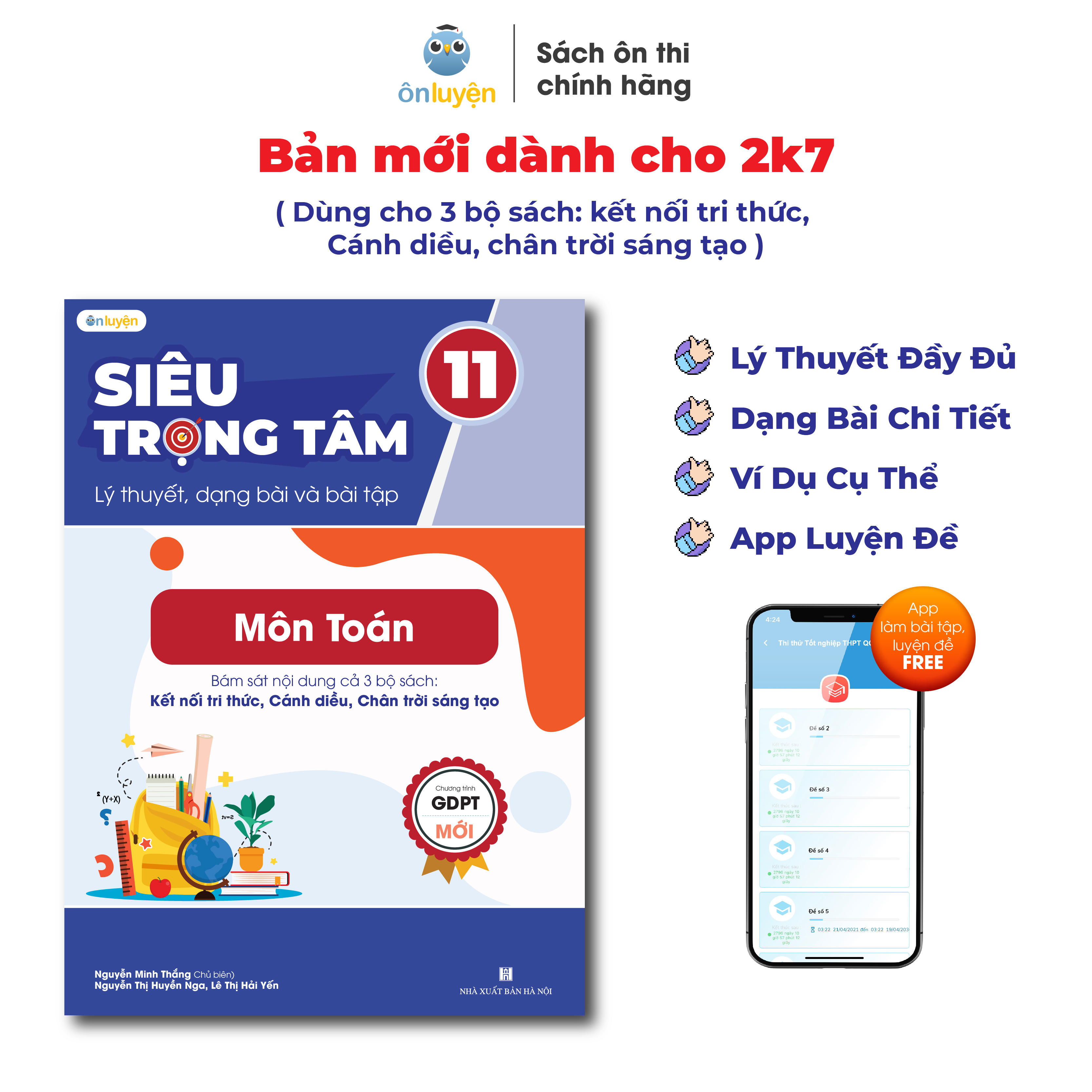 Sách Toán Lớp 11 - Siêu trọng tâm môn Toán dùng cho cả 3 bộ Kết nối, Cánh diều, Chân trời