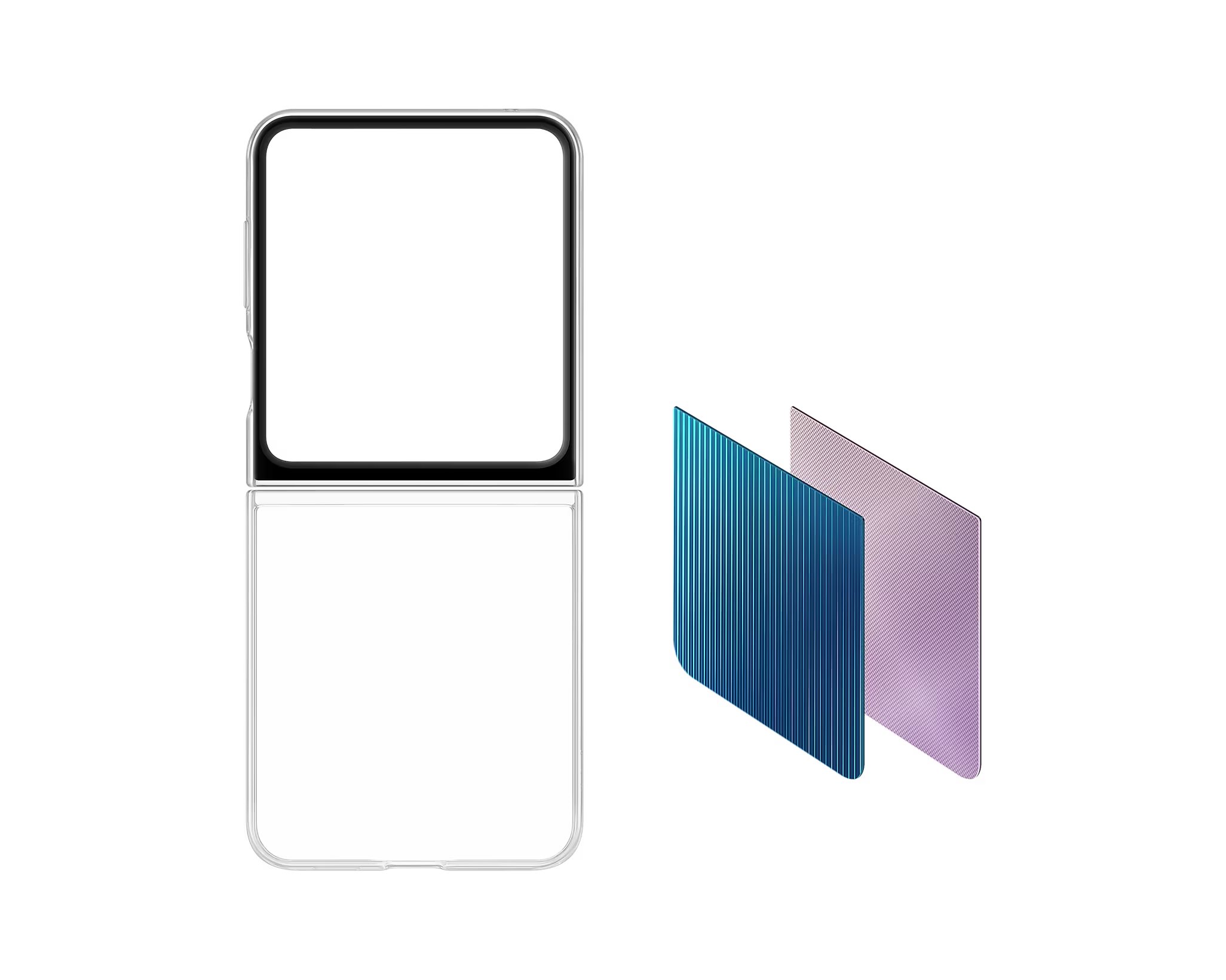 Ốp lưng trong suốt linh hoạt thông minh Samsung Galaxy Z Flip 5 - Hàng Chính Hãng
