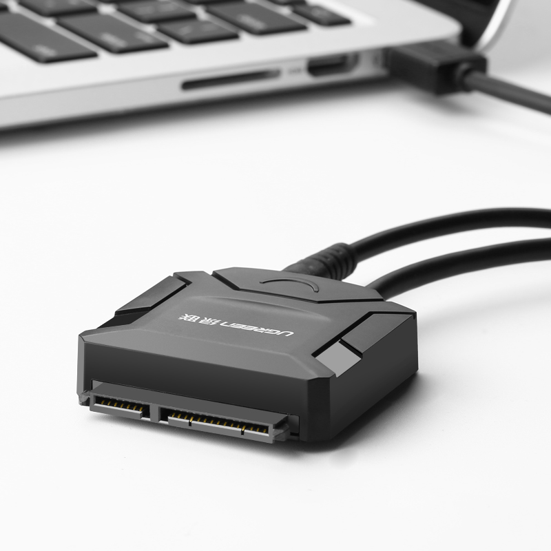 Dây Cáp Chuyển Đổi Ugreen CR108 20611 USB 3.0 Sang SATA Nguồn 12V-2A - Hàng chính hãng