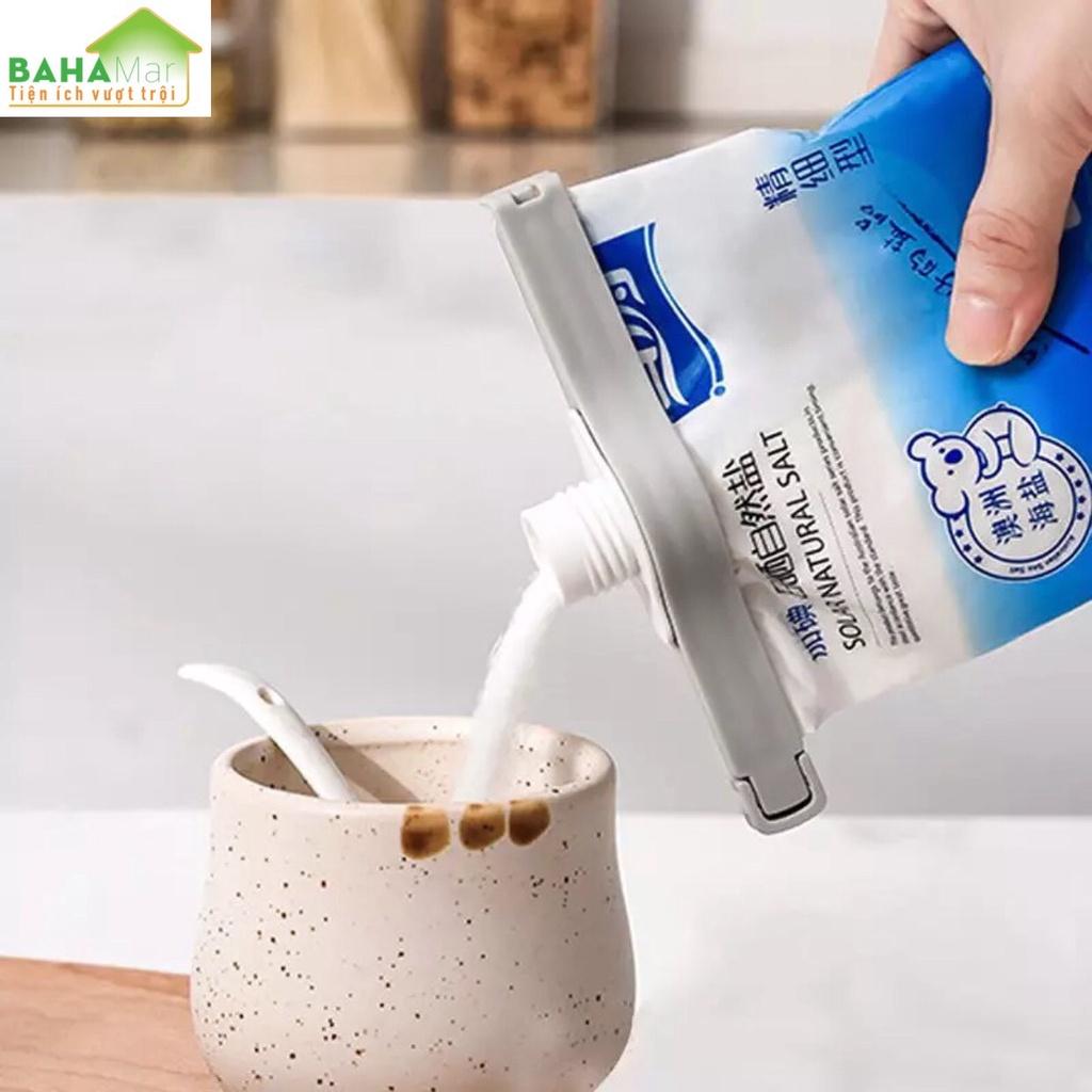 KẸP HÀN KÍN MIỆNG TÚI CÓ VÒI XẢ BẢO QUẢN ĐỒ ĂN - CHỐNG ẨM THỰC PHẨM KHÔ Lý tưởng cho việc tái niêm phong
