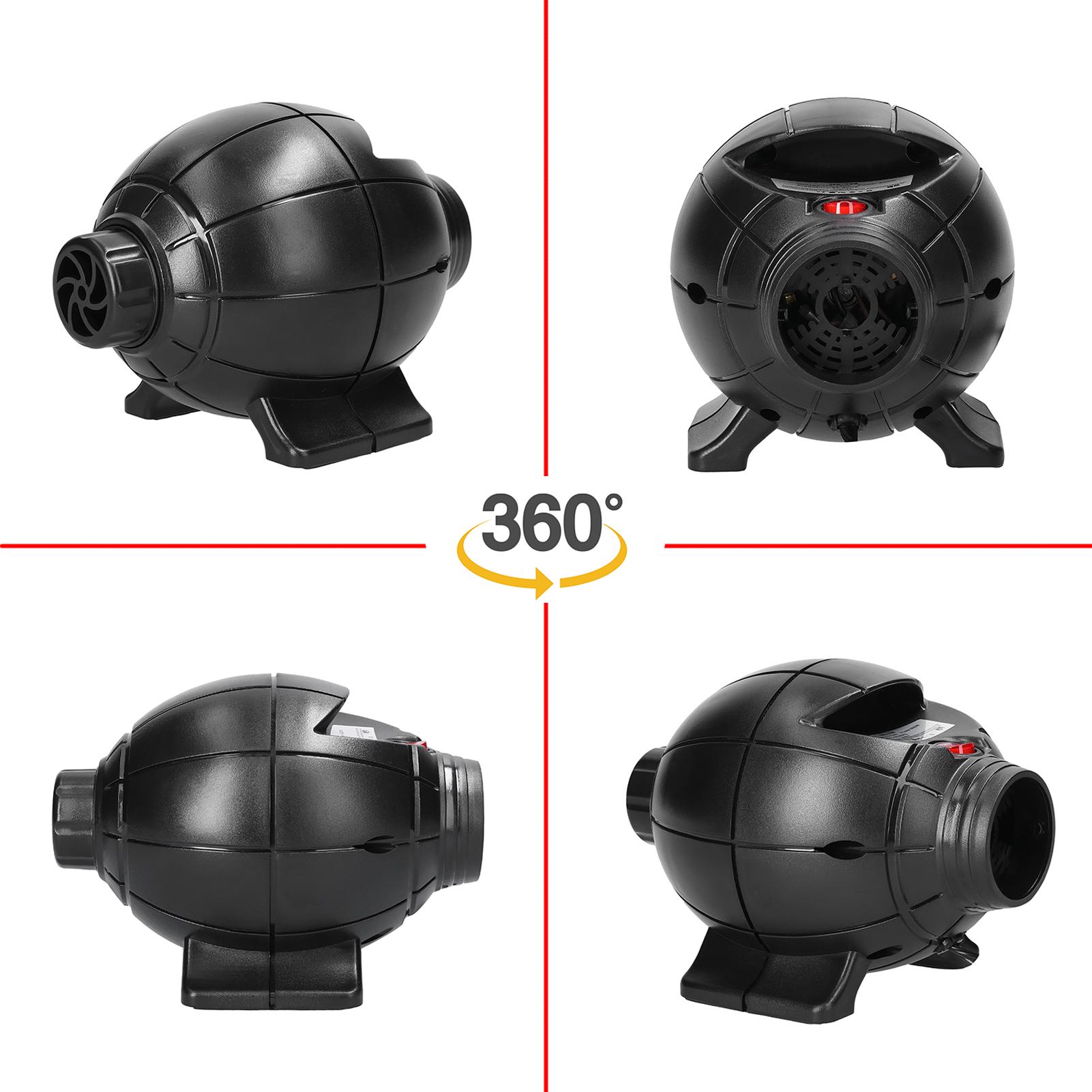 800W Air Pump Portable Convenient Small Size Household Camping Inflate Tool Air Bed Air Mat Air Inflation Tool Quick Safety Inflator