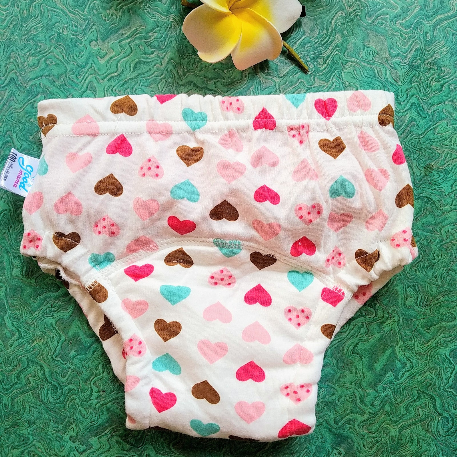 Quần bỏ bỉm cao cấp vải cotton 6 lớp dày mịn siêu thấm, khô thoáng cho Bé từ 5 - 17kg hiệu Goodmama