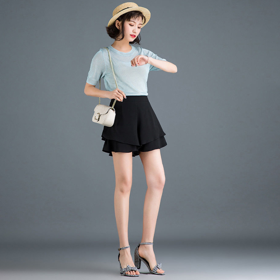 Quần Váy Cạp Cao Bèo Chống Nhăn Đen Trơn Thời Trang Nữ Jadon JD42