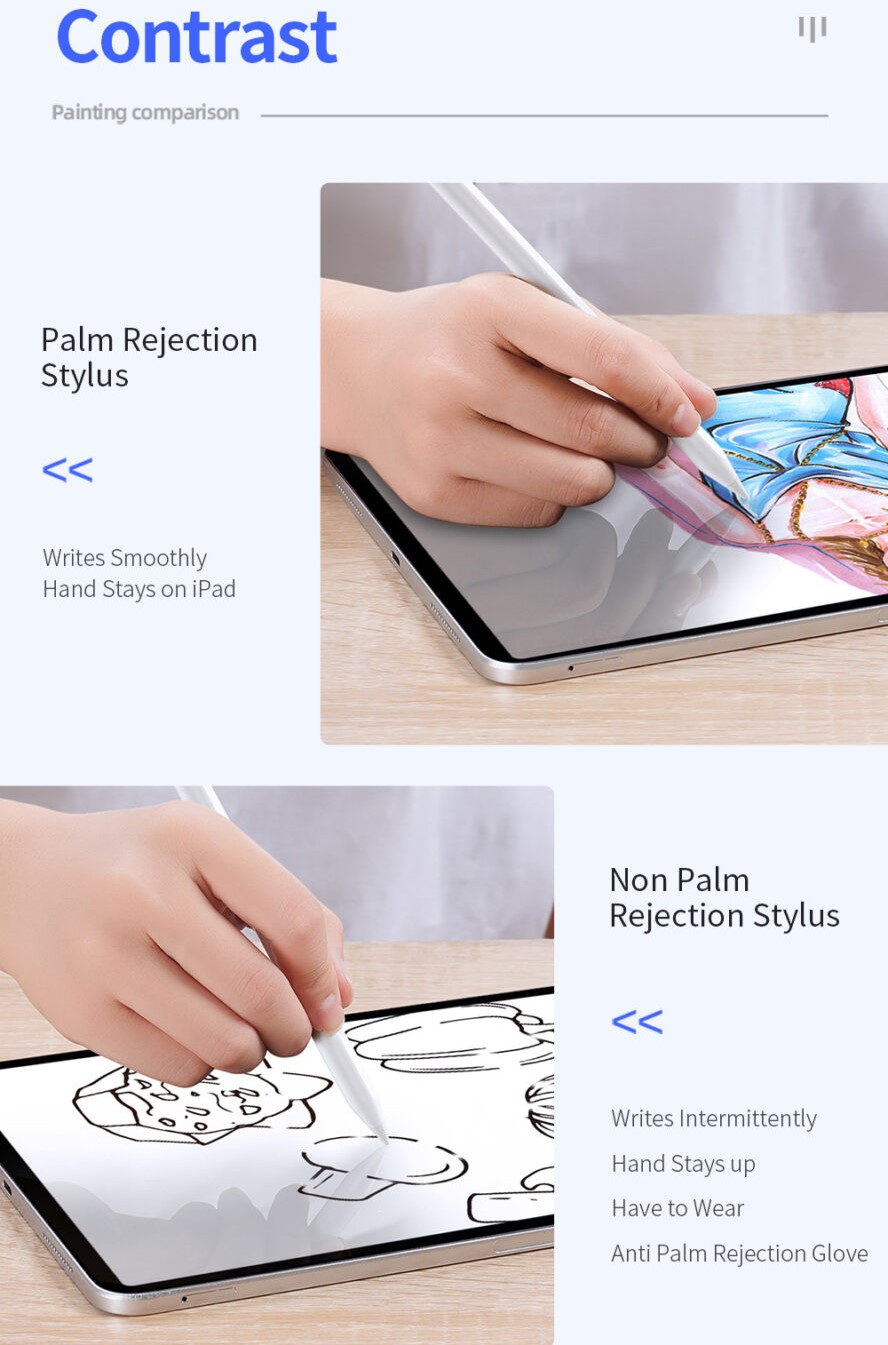 Bút cảm ứng Dux Dicis Palm Rejection Stylus Pen (Super Version) dành cho iPad Pro/ Ipad Air/ Ipad Mini/ Ipad Gen 6,7,8,9,10 - Hàng chính hãng