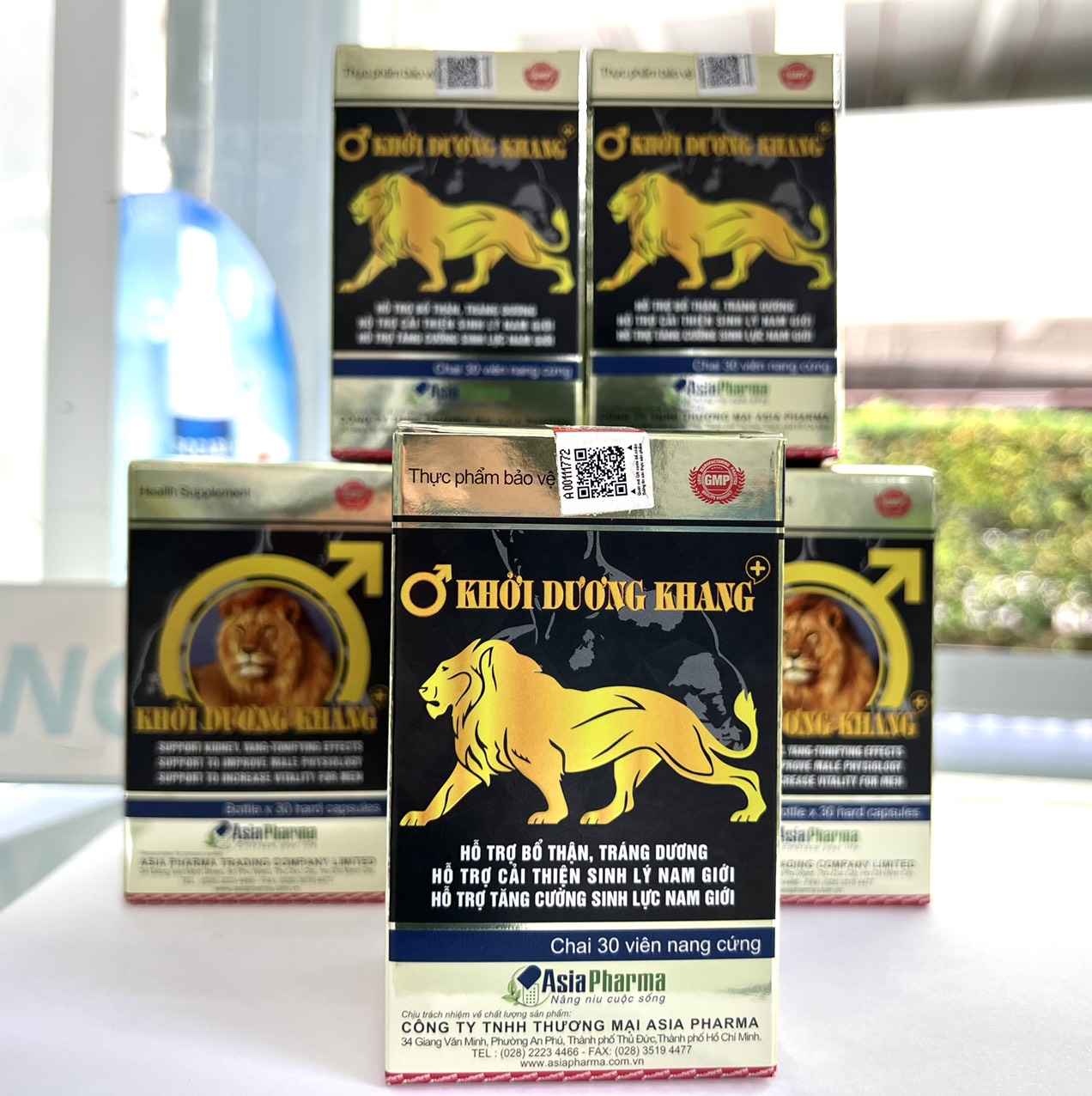 Viên uống bổ thận tráng dương Khởi Dương Khang Asia Pharma hỗ trợ tăng cường sinh lý nam - Hộp 30 viên
