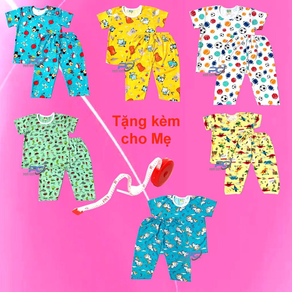 Đồ Bộ Sát Nách Cổ Tròn Thun Cotton cho Bé
