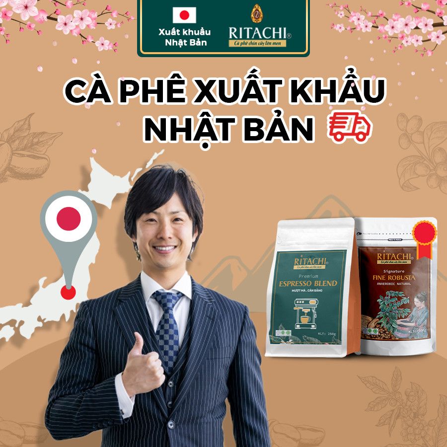 Cà Phê Robusta Gia Lai, Cà Phê Xuất Khẩu Ritachi Specialty Robusta, Rang Mộc 100%, Đậm Vi,Pha Phin, Pha Máy, Cold Brew, 500gr