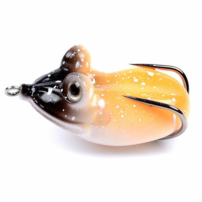 Mồi câu lure mồi câu cá lóc cá sộp 5.4cm 11.6g nhái hơi cao su dẻo MOI-9