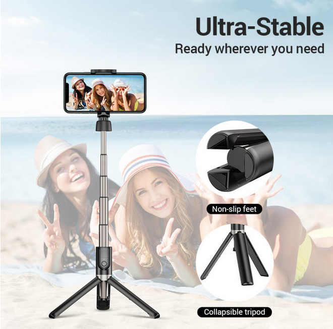 Gậy chụp hình ESR remote tripod selfie stick (tặng kèm 2 pin remote) - Hàng chính hãng