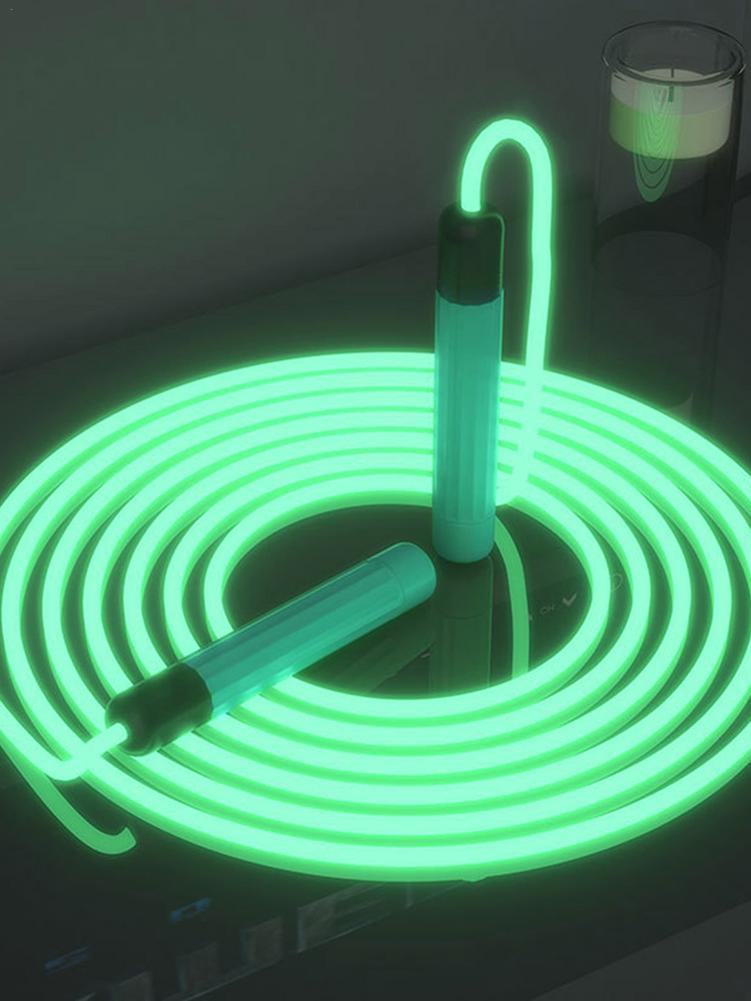 Đèn LED Phát Sáng Ban Đêm Phát Sáng Dây Nhảy Dài 3 Mét Nhanh Bỏ Qua Dây Dây Nhảy Cho Bé Gái Bé Trai Người Mới Bắt Đầu học Sinh Adu