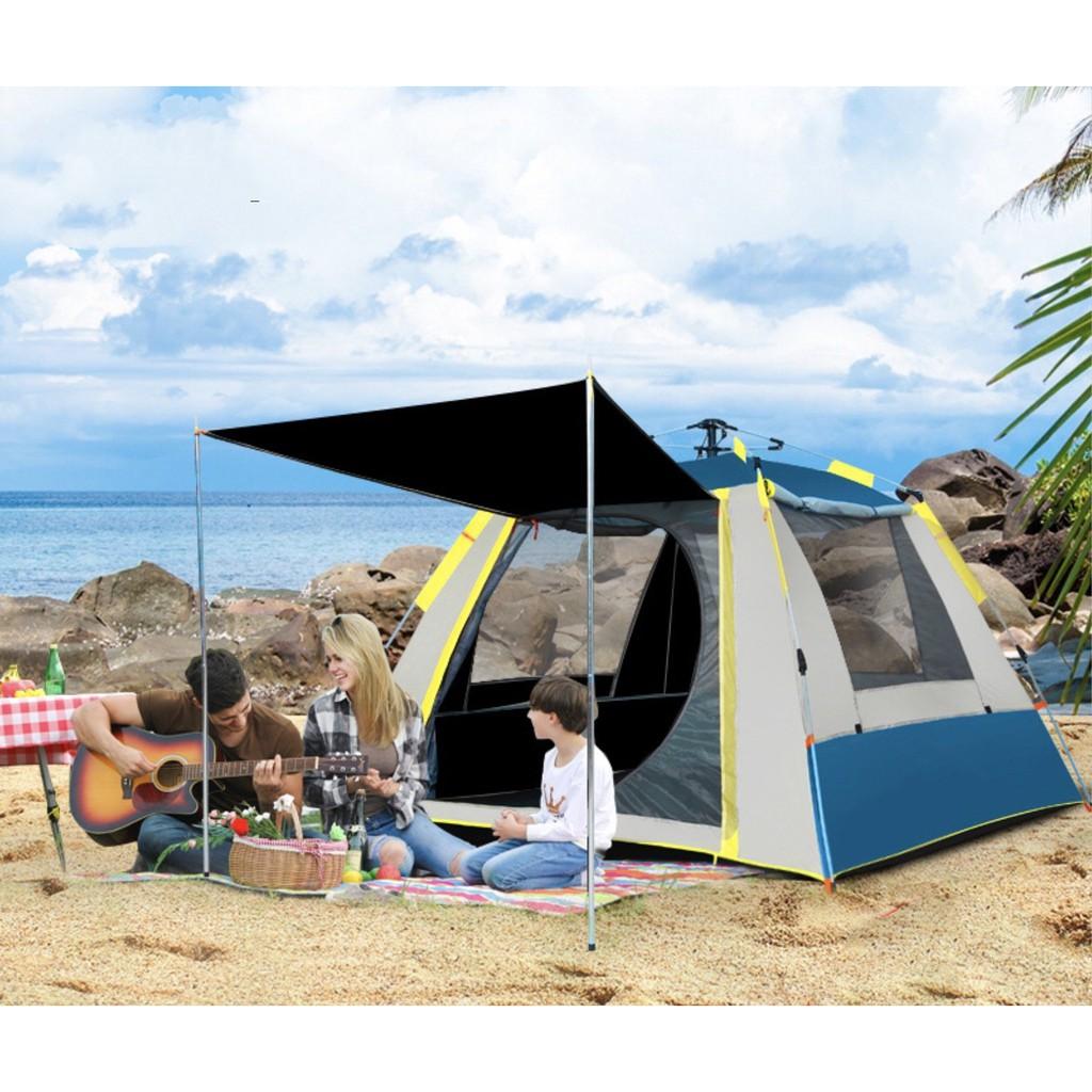Lều cắm trại tự bung Explorer 4 người, 4 cửa thoáng gió - AsiaMart