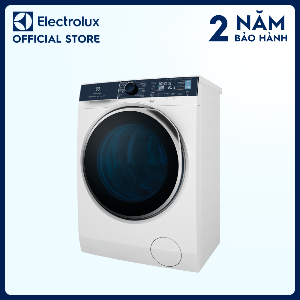 [Free Giao lắp] Máy giặt sấy Electrolux 11/7kg EWW1142Q7WB - Loại bỏ 49 loại vết bẩn, giặt hơi nước diệt vi khuẩn, giảm nhăn, làm mới quần áo, kết nối Wifi [Hàng chính hãng]