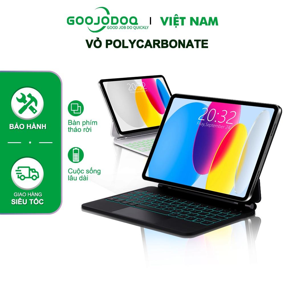 HÀNG CHÍNH HÃNG GOOJODOQ A1860 - A1890 - Bàn Phím Bluetooth Magic Dành Cho iPad Pro 11 12.9 Air 4 5 Gen 10th 10.9 - Gen 2 màu xanh lá