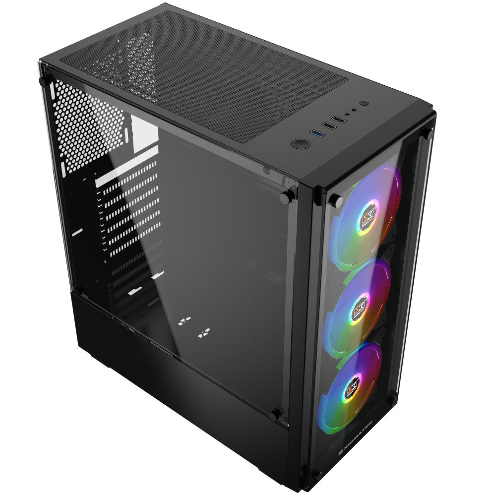 Vỏ Thùng Máy XIGMATEK ARTEMIS BLACK (EN43088) - GAMING ATX, 2 SIDE TEMPERED GLASS, NO FAN - Hàng chính hãng