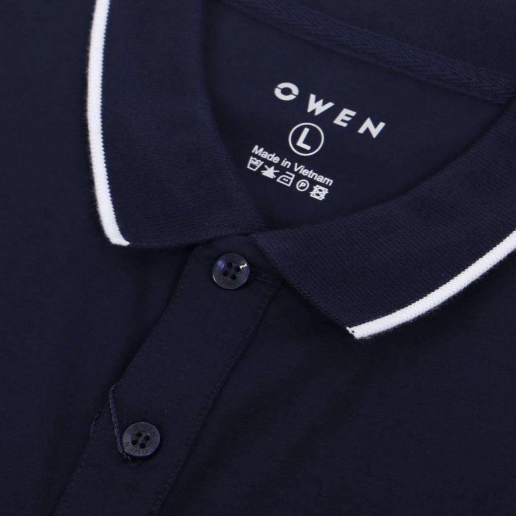 OWEN - Áo polo cộc tay Owen màu NAVY 220325 - Áo thun có cổ nam