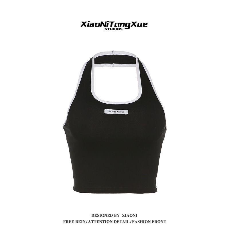 ÁO CROTOP ĐEN CỔ YẾM SEXY