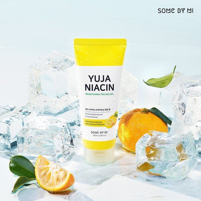 Gel Tẩy Da Chết Dịu Nhẹ Làm Sáng Da SOME BY MI Yuja Niacin Brightening Peeling Gel 120ml + Tặng Kèm 1 Băng Đô Tai Mèo (MÀu Ngẫu Nhiên)