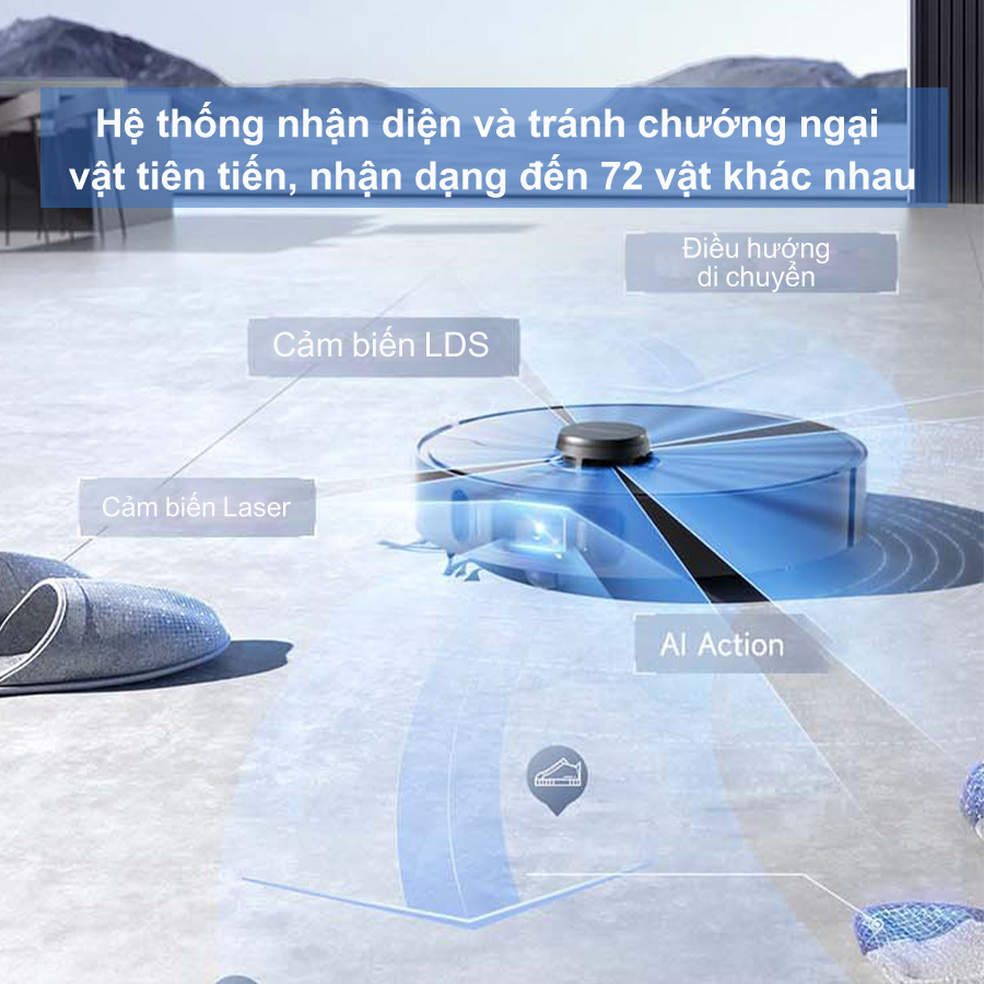 Robot Hút Bụi Lau Nhà Dreame X30 Ultra Camera AI Siêu Thông Minh, Tự Cắt Vụn Tóc Tự Giặt Sấy Nước Nóng Tự Vệ Sinh Dock Sạc Lực Hút 8300 Pa - Hàng Chính Hãng